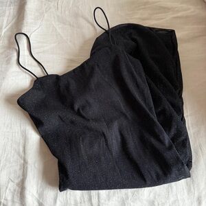 Sparkling Black Cutout Dress